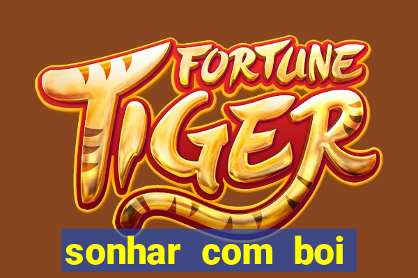 sonhar com boi jogo do bicho